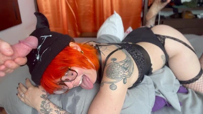 OAX GOTH BJ/HUMP/SOLOE-Girl Cutie Gets Facefucked In Close Up - Oliva Jarden