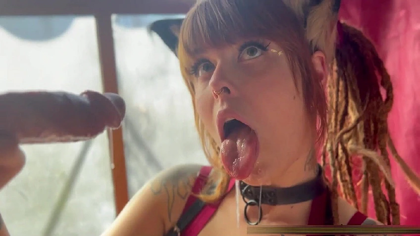 4K Sloppy Throat Worship On A Thick One